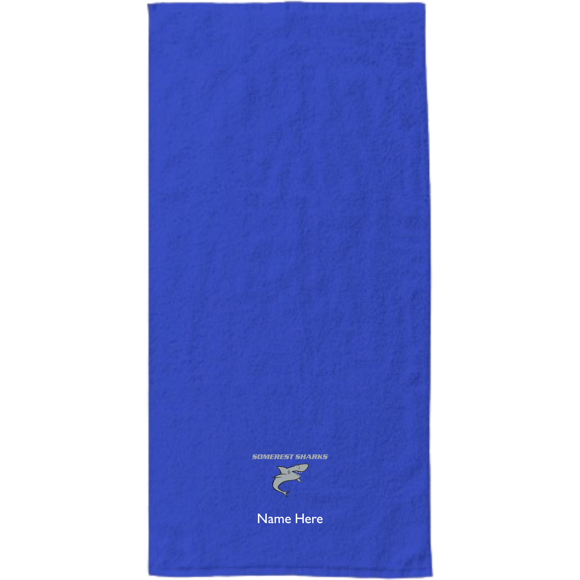 34" x 70" Velour Towel (Embroidered) - Somerset Sharks