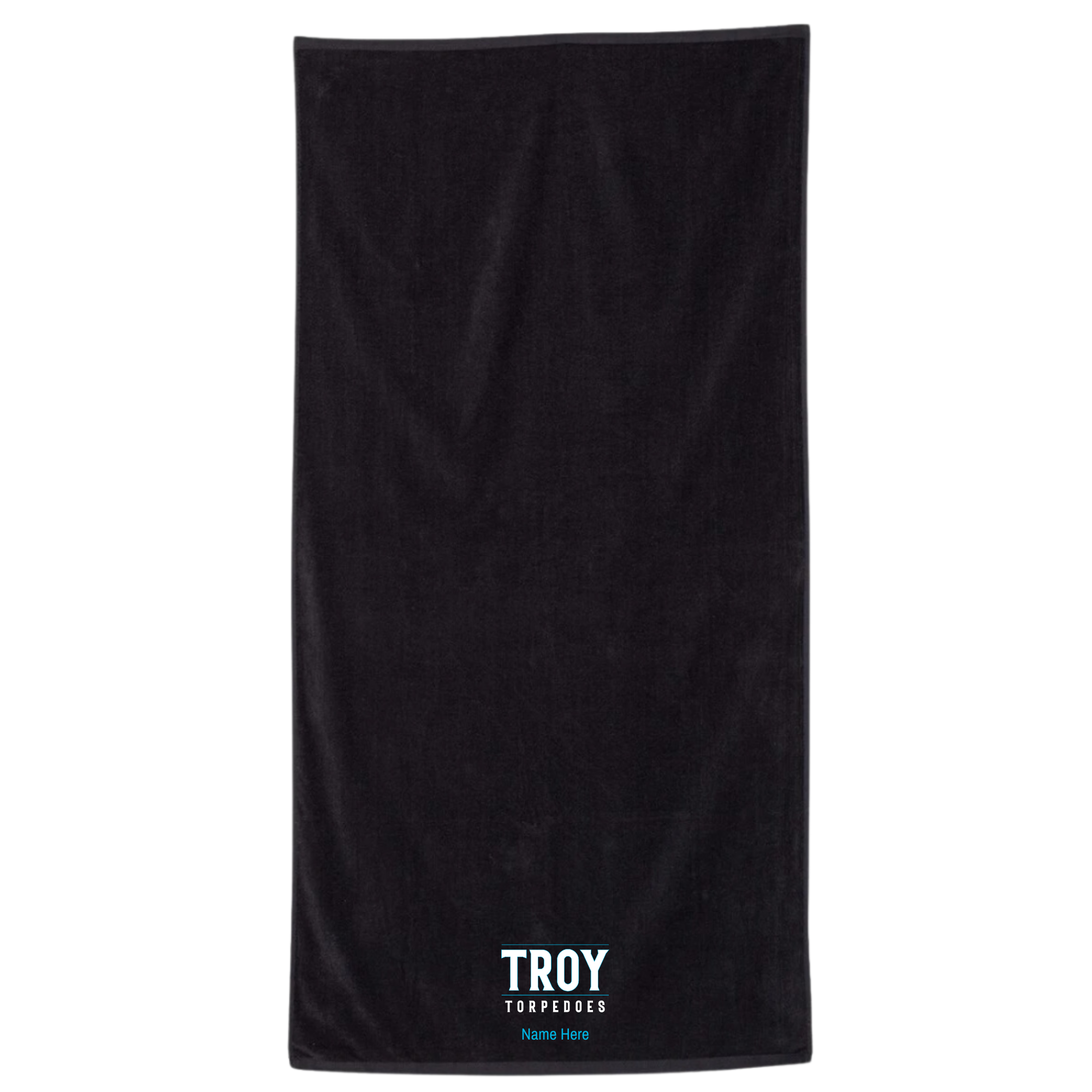 34" x 70" Velour Towel (Customized) - Troy Torpedoes