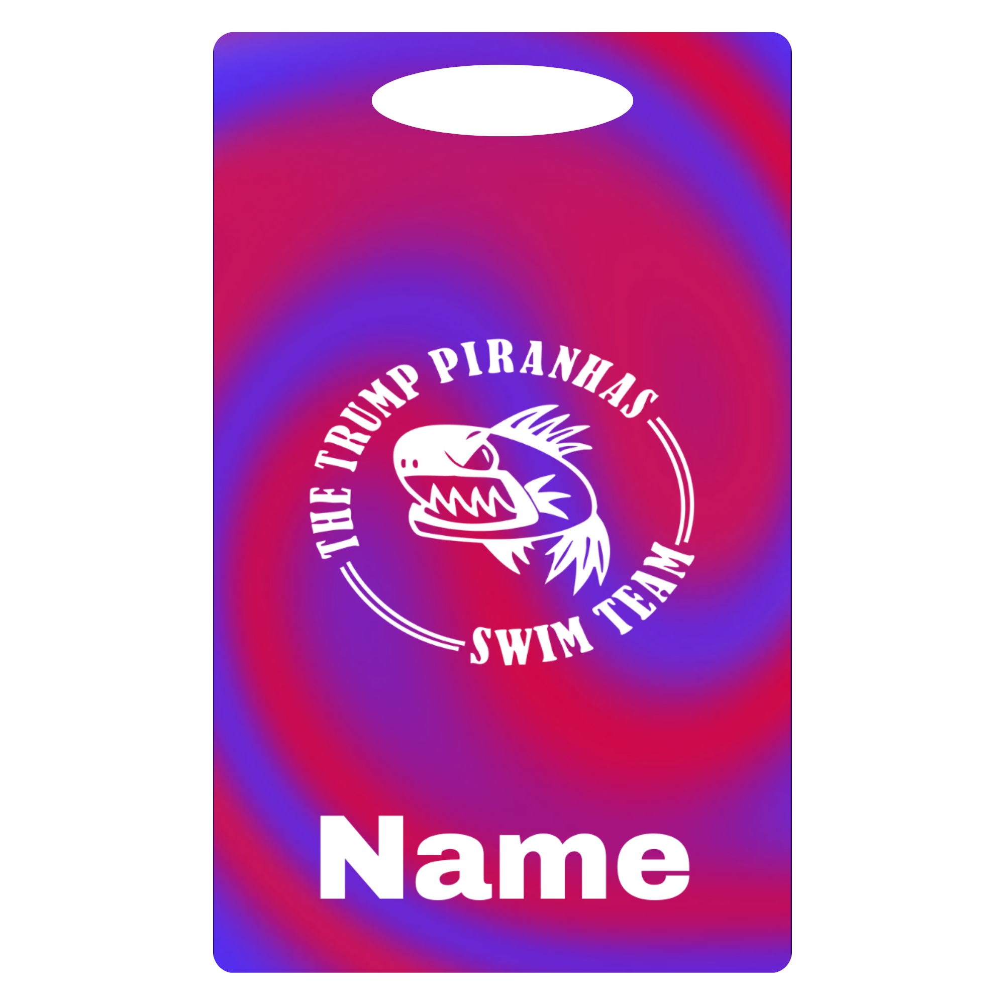 Aluminum Bag Tag (Customized) - Trump Piranhas