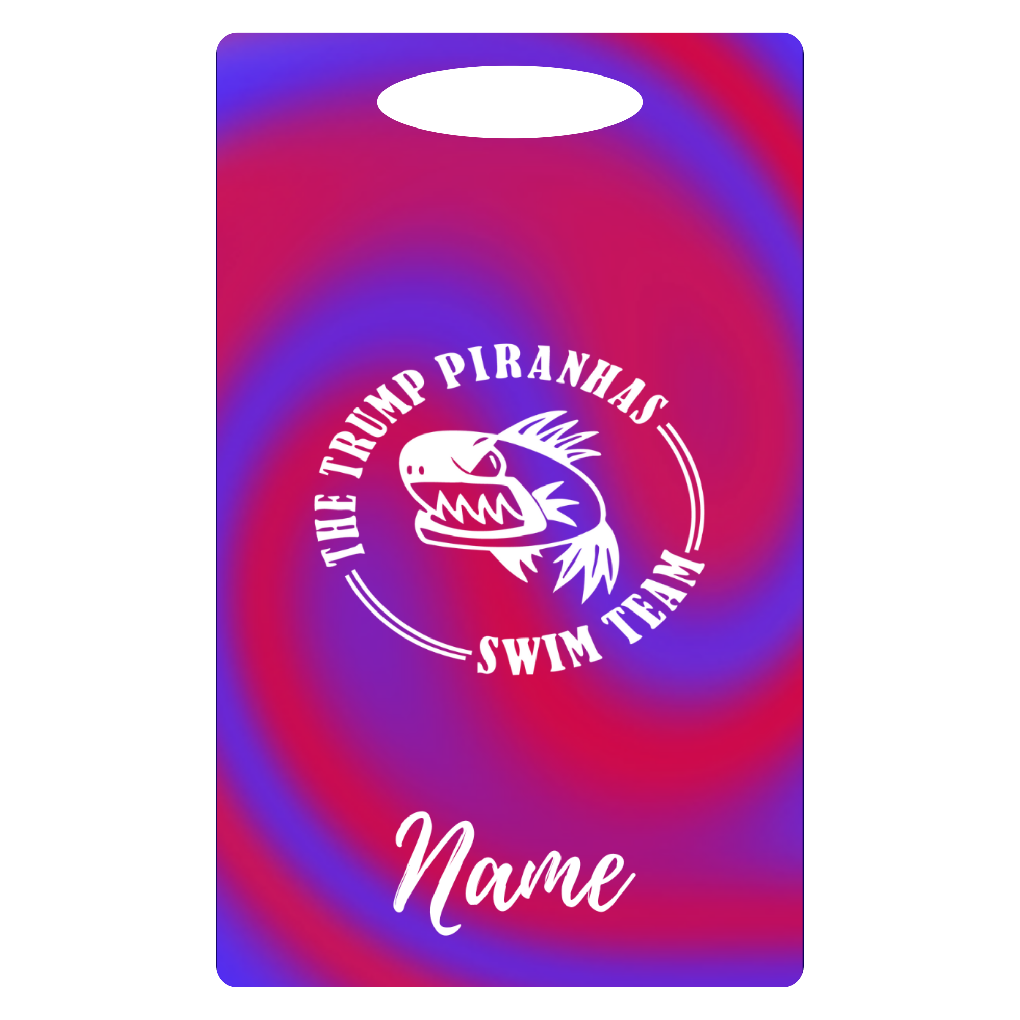 Aluminum Bag Tag (Customized) - Trump Piranhas