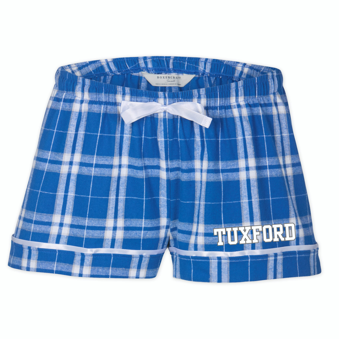 Boxercraft Women's Flannel Short (Customized) - Tuxford