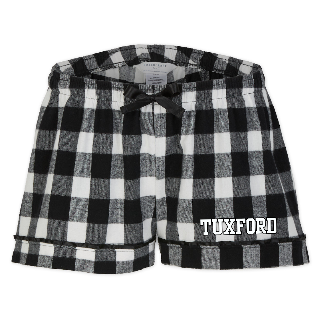 Boxercraft Women's Flannel Short (Customized) - Tuxford