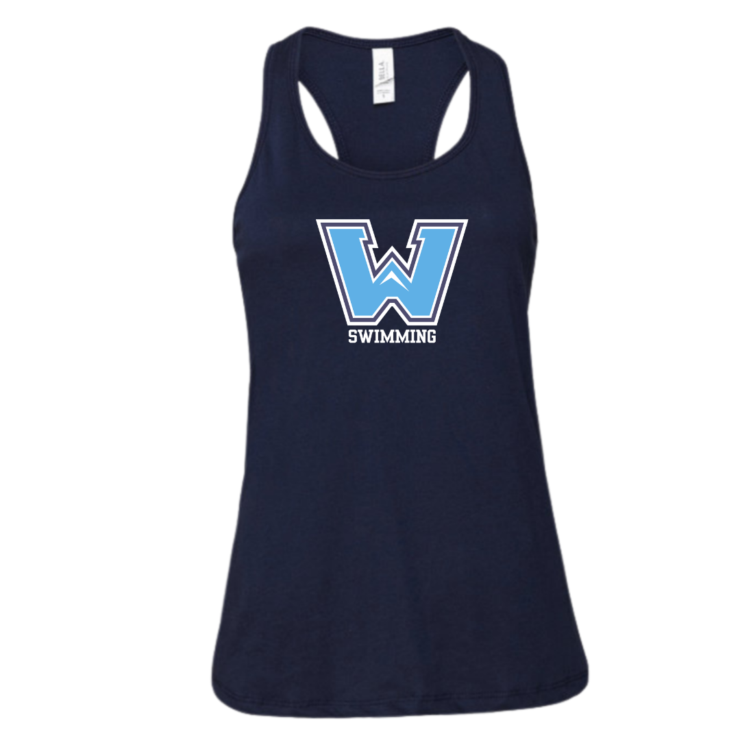 Ladies' Racerback Tank (Customized) - Watauga High School