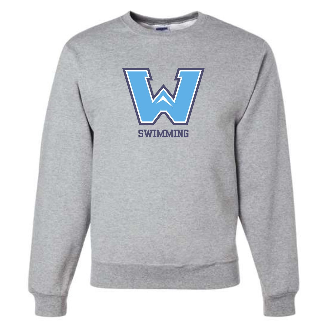 Fleece Crew Neck Sweatshirt (Customized) - Watauga High School