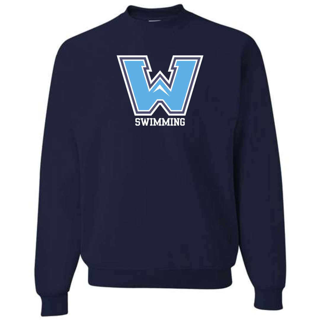 Fleece Crew Neck Sweatshirt (Customized) - Watauga High School