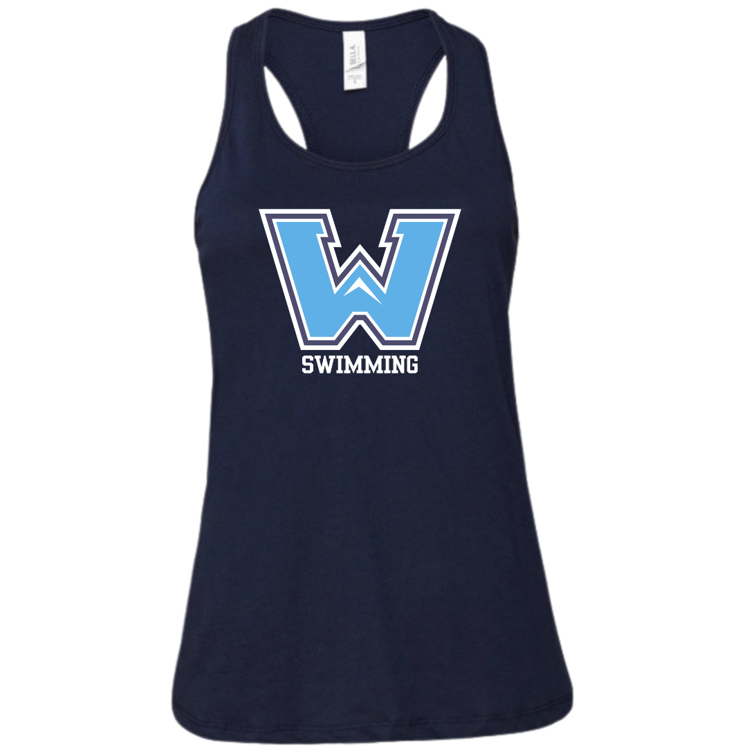 Ladies Racerback Flowy Tank (Customoized) - Watauga High School
