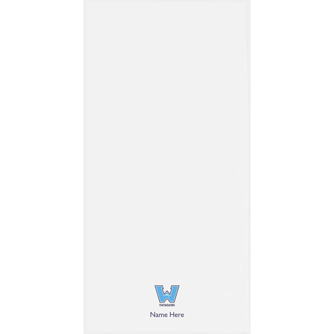 34" x 70" Velour Towel (Customized) - Watauga High School