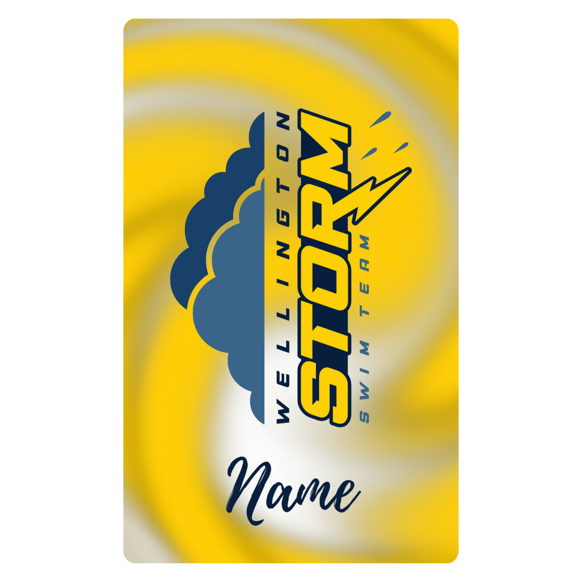 Aluminum Bag Tag (Customized) - Wellington Storm