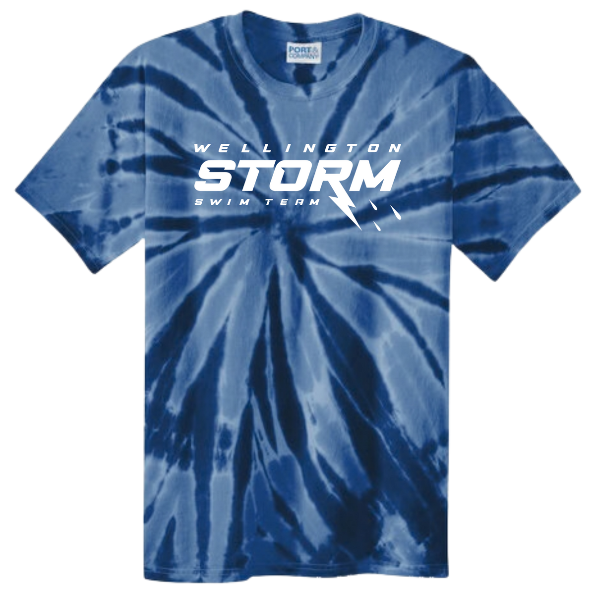 Tie Dye Short Sleeve T-Shirt (Customized) - Wellington Storm