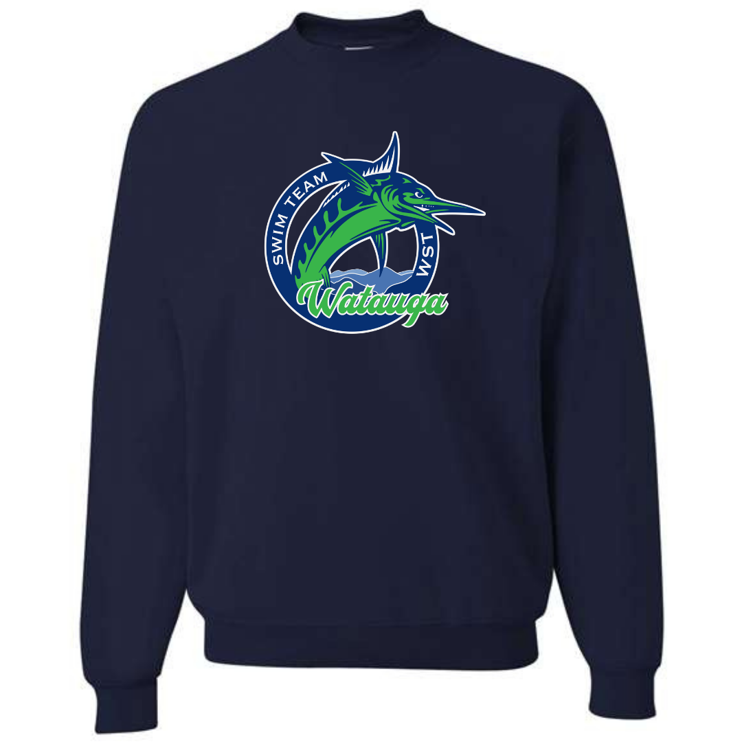 Fleece Crew Neck Sweatshirt (Customized) Logo 2 - Watauga