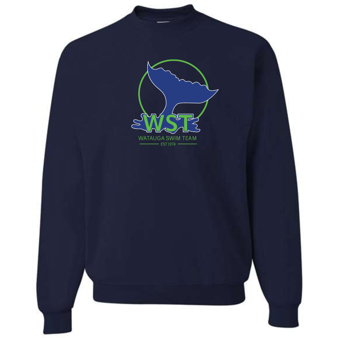Fleece Crew Neck Sweatshirt (Customized) Logo 2 - Watauga