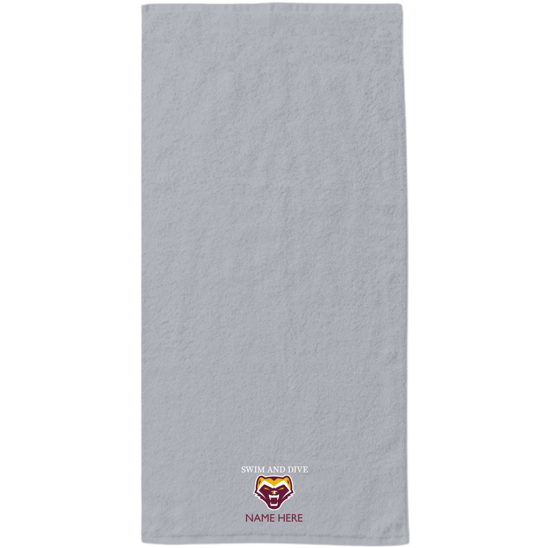 34" x 70" Velour Towel (Customized) - Walker School