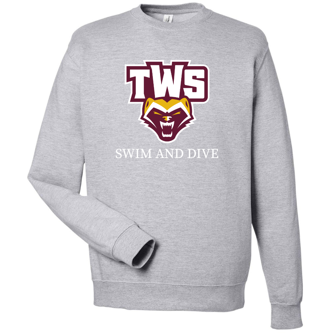 Fleece Crew Neck Sweatshirt (Customized) - Walker School