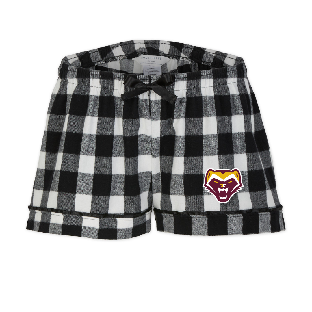 Boxercraft Women's Flannel Short (Customized) - Walker School