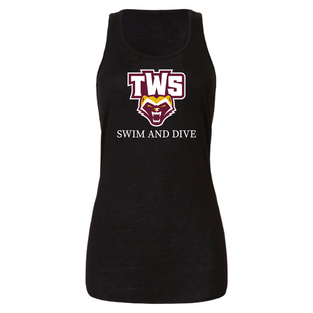 Ladies Racerback Flowy Tank (Customoized) - Walker School