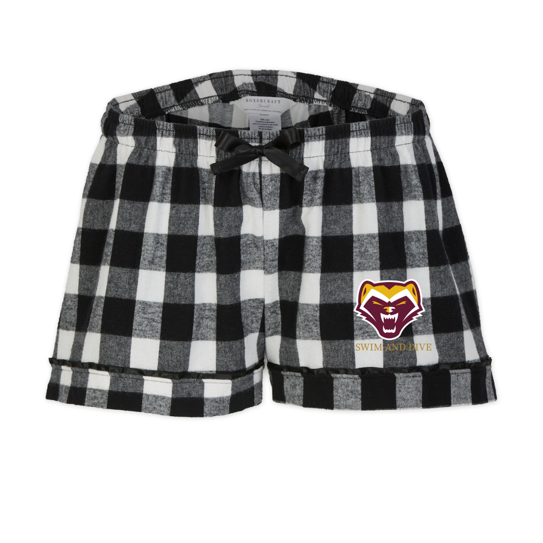 Boxercraft Women's Flannel Short (Customized) - Walker School