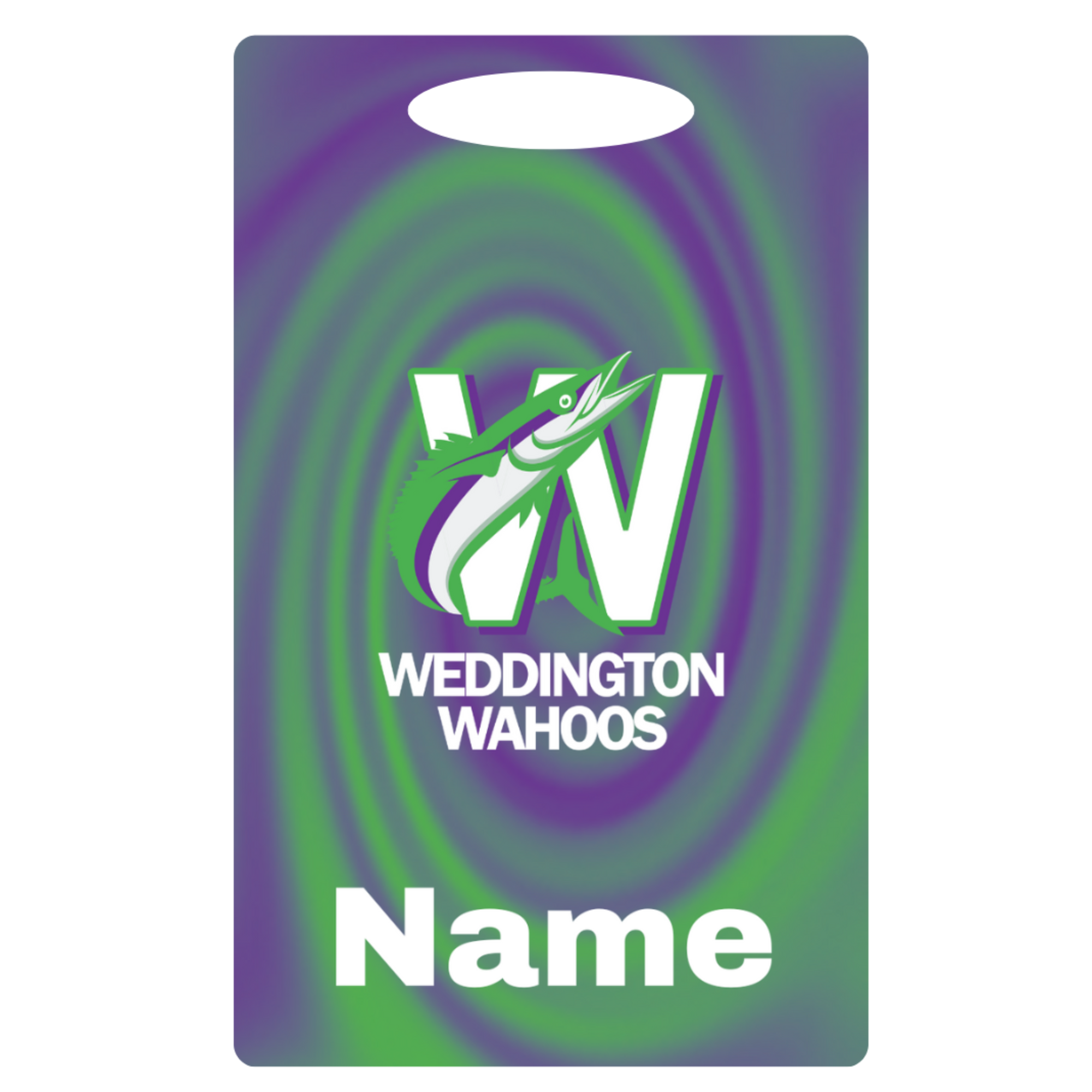 Aluminum Bag Tag (Customized) - Weddington