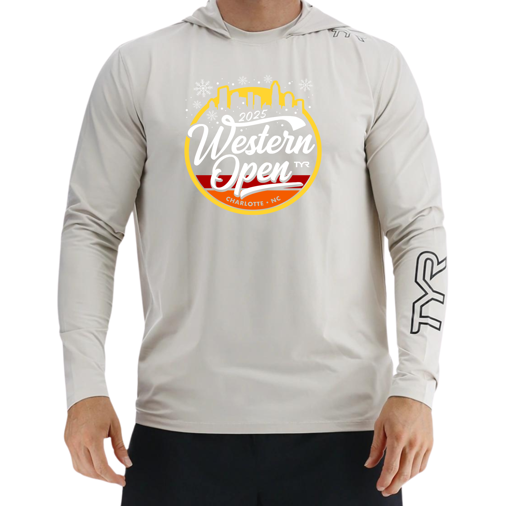TYR Men's Sun Defense Hooded Shirt (Customized) - Western Open 2025