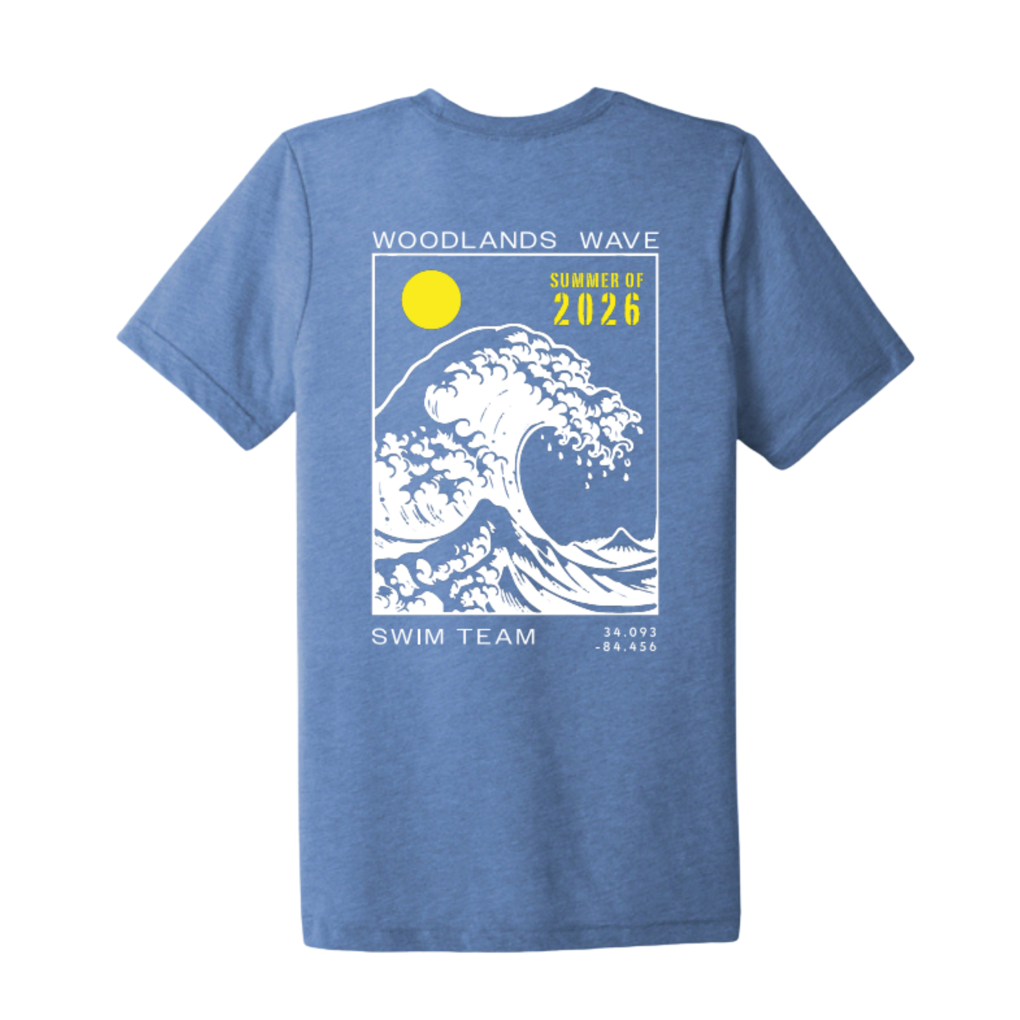 Bella + Canvas Triblend Tee (Customized) - Woodlands Wave Summer Shirt