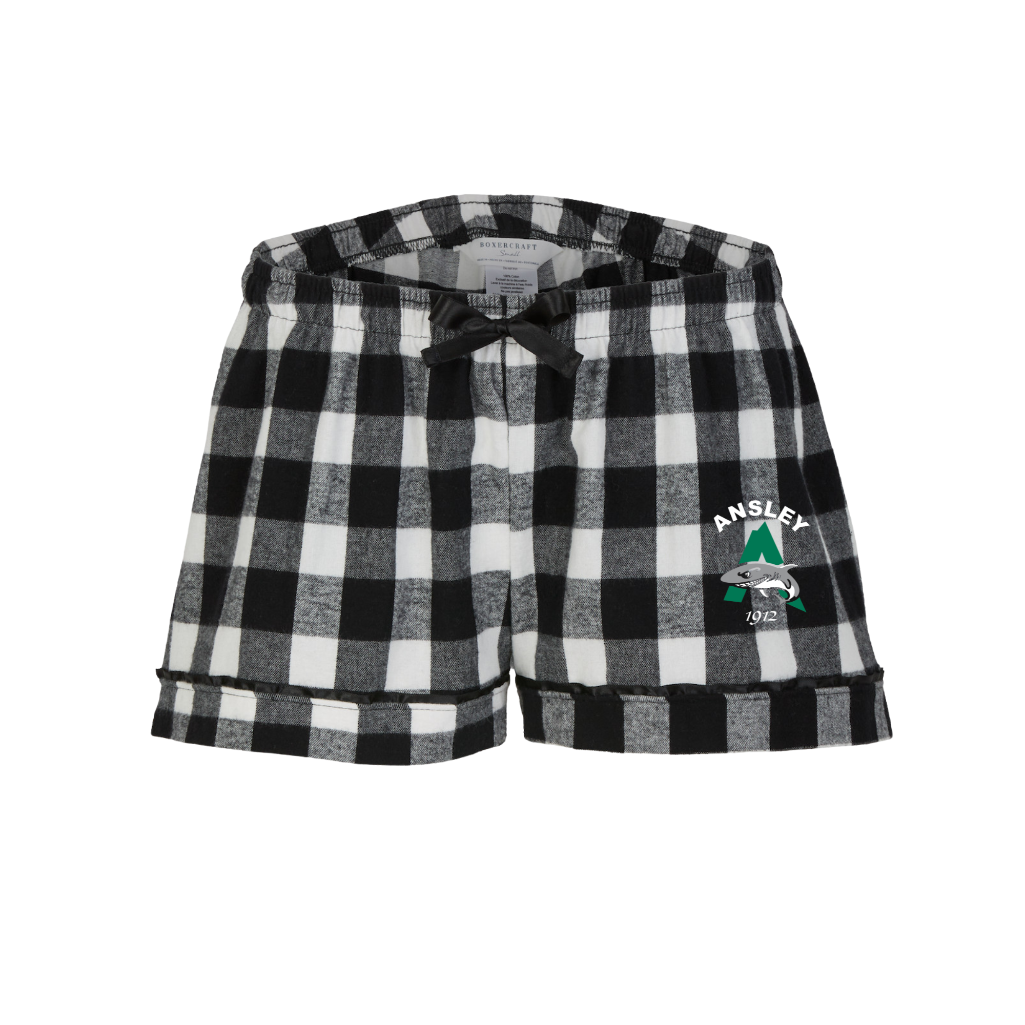 Boxercraft Women's Flannel Short (Customized) - Ansley Sharks