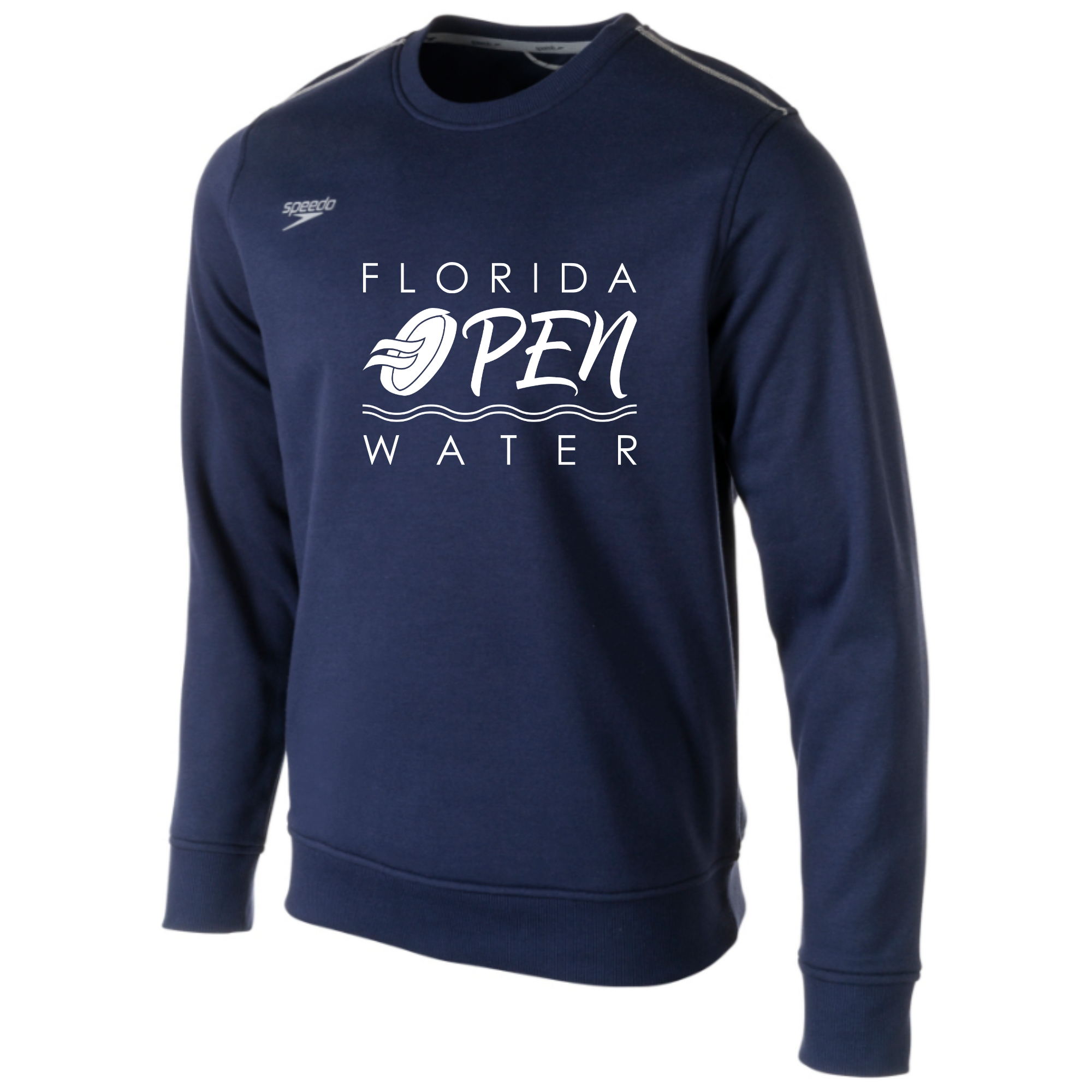 Speedo Fleece Crew Neck Sweatshirt (Customized) - Florida Open Water - Text Logo