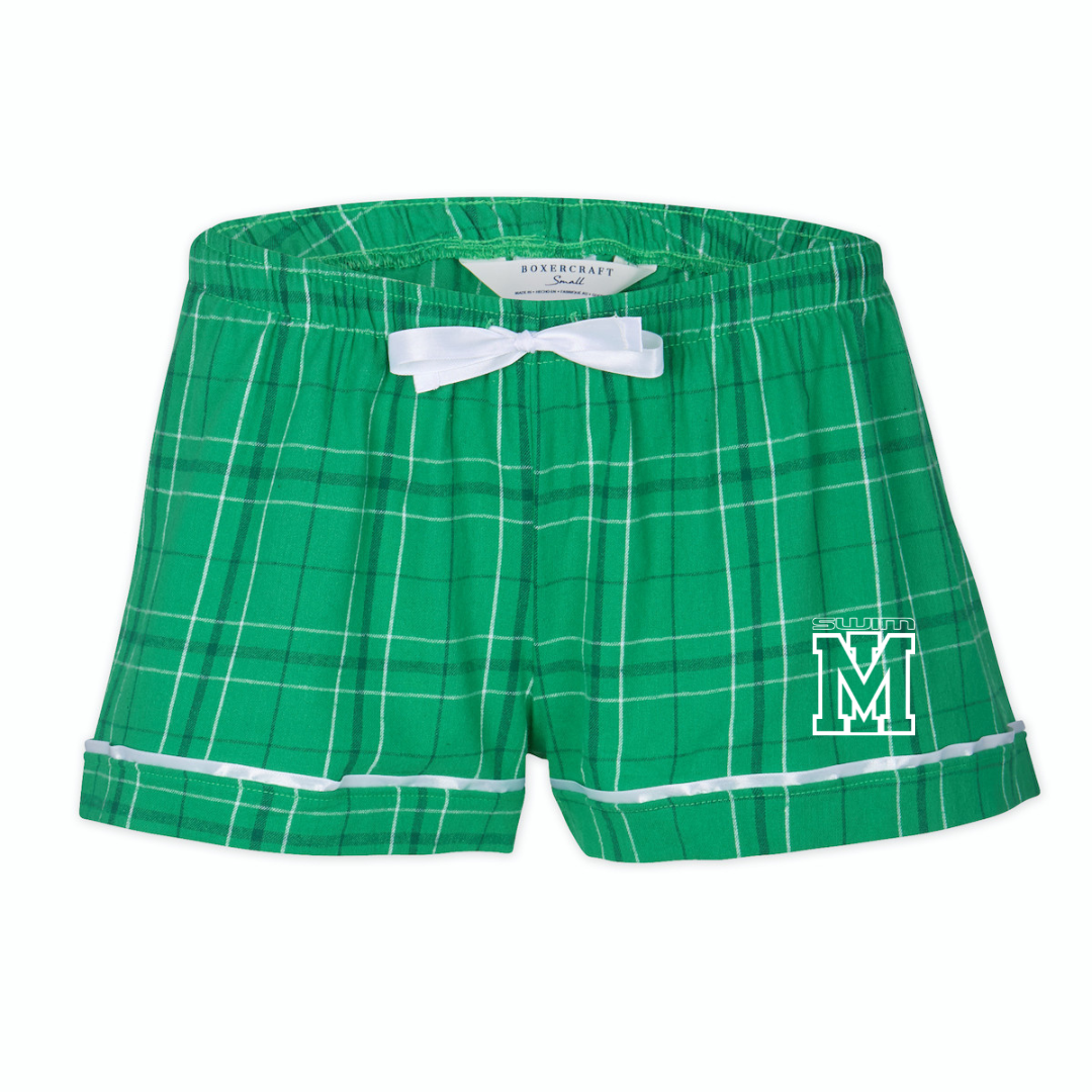 Boxercraft Women's Flannel Short (Customized) - Mountain Island Middle School