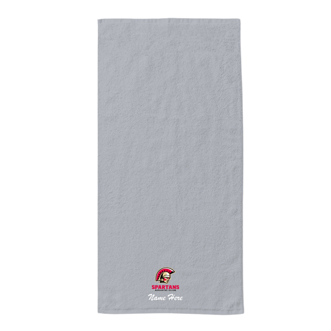 34" x 70" Velour Towel (Customized) - Spartans