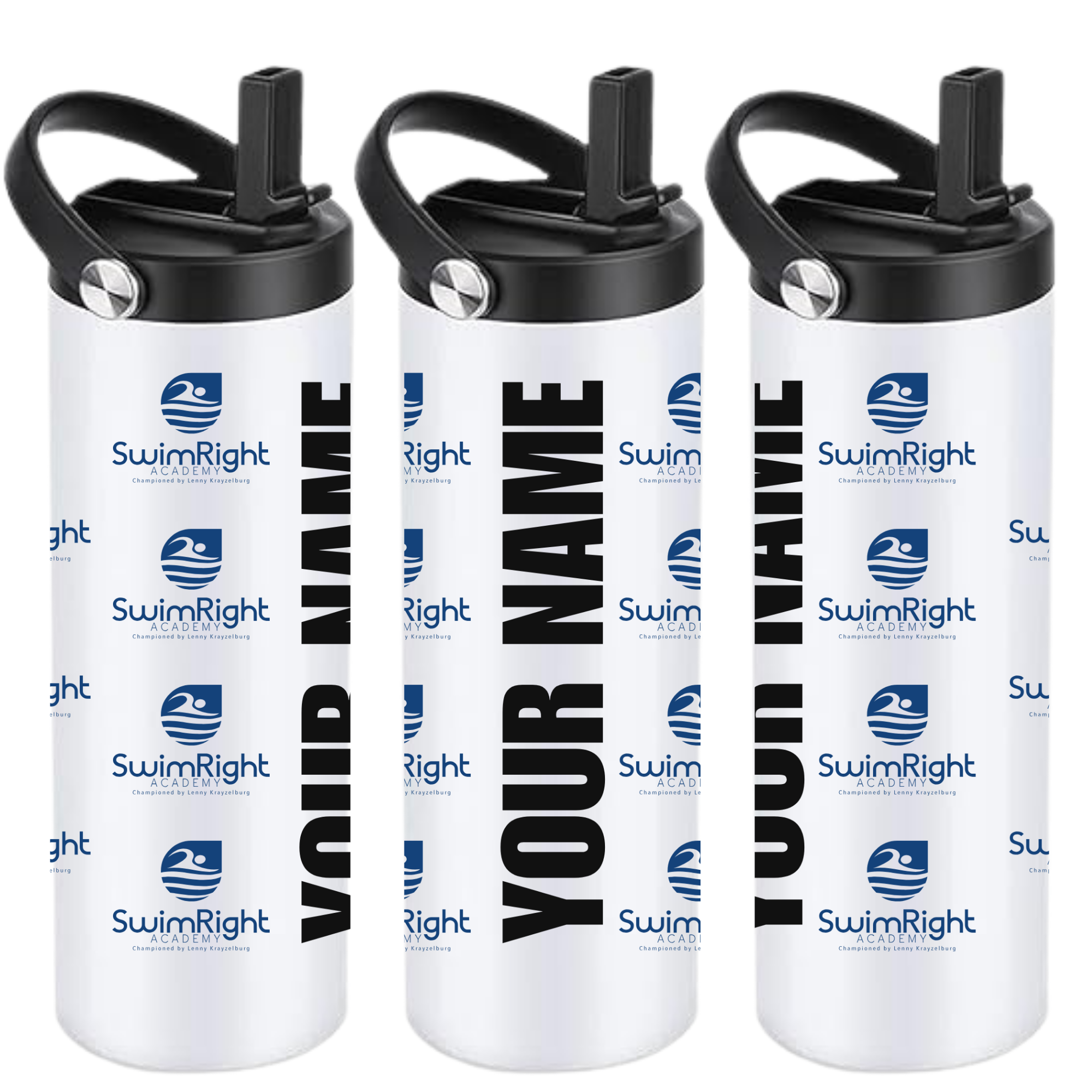 Personalized Insulated Sports Bottle 20oz (Customized) - SwimRight Academy