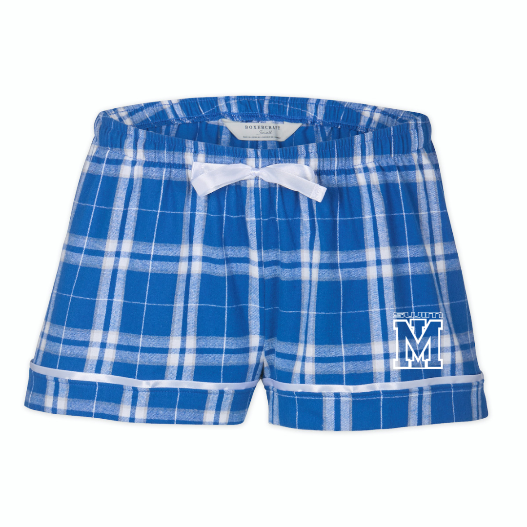 Boxercraft Women's Flannel Short (Customized) - Mountain Island Middle School