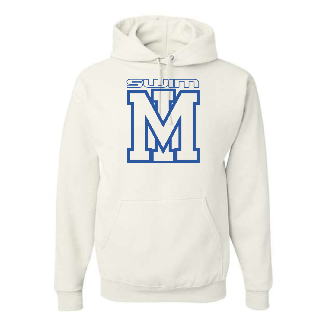 Swim Logo Medium Weight Unisex Hooded Sweatshirt (Customized) - Mountain Island Middle School
