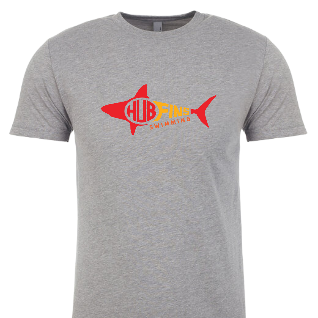 Short Sleeve T-Shirt Red & Orange Logo (Customized) - Hub Fins