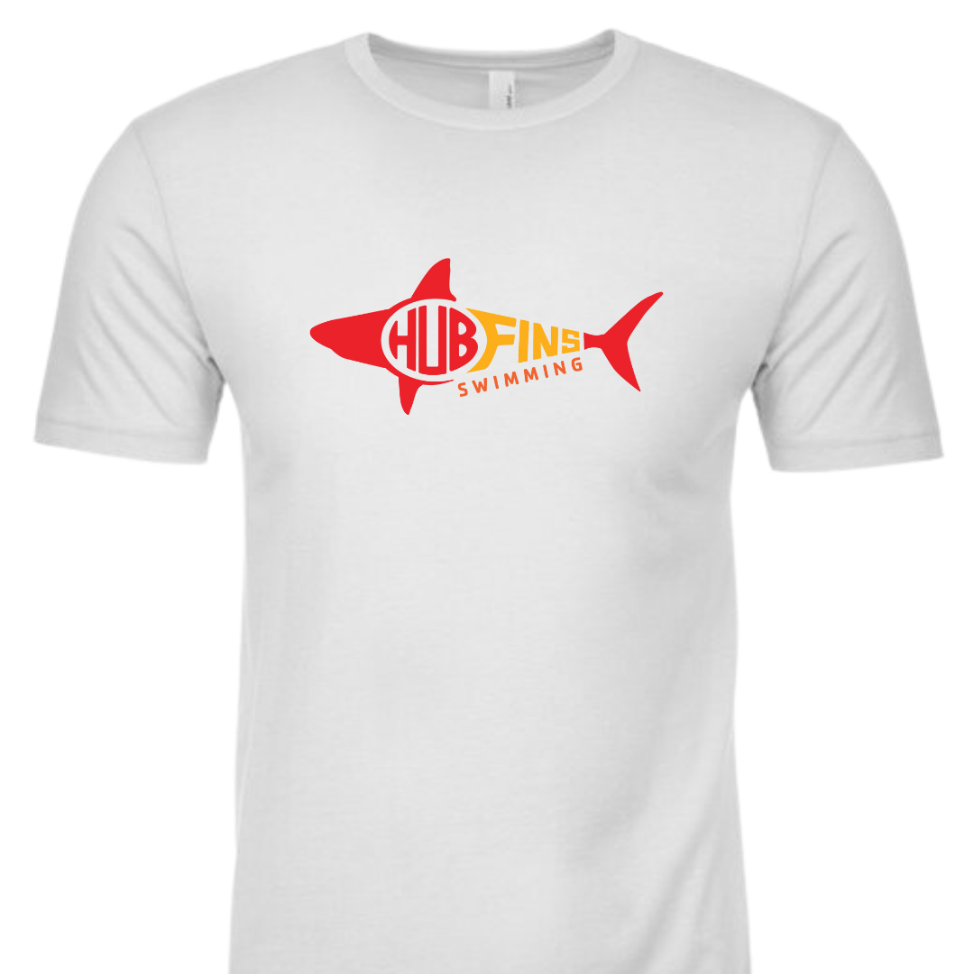 Short Sleeve T-Shirt Red & Orange Logo (Customized) - Hub Fins