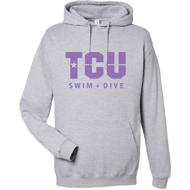 Medium Weight Unisex Hooded Sweatshirt #1 Name On Back (Customized) - TCU