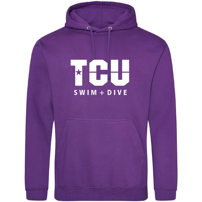 Medium Weight Unisex Hooded Sweatshirt #1 Name On Back (Customized) - TCU