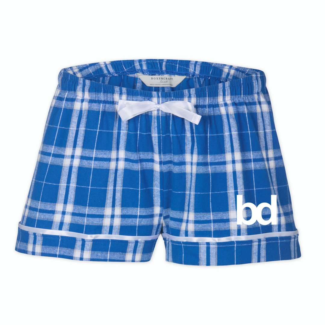 Boxercraft Women's Flannel Short (Customized) BD Logo - Barclay Downs