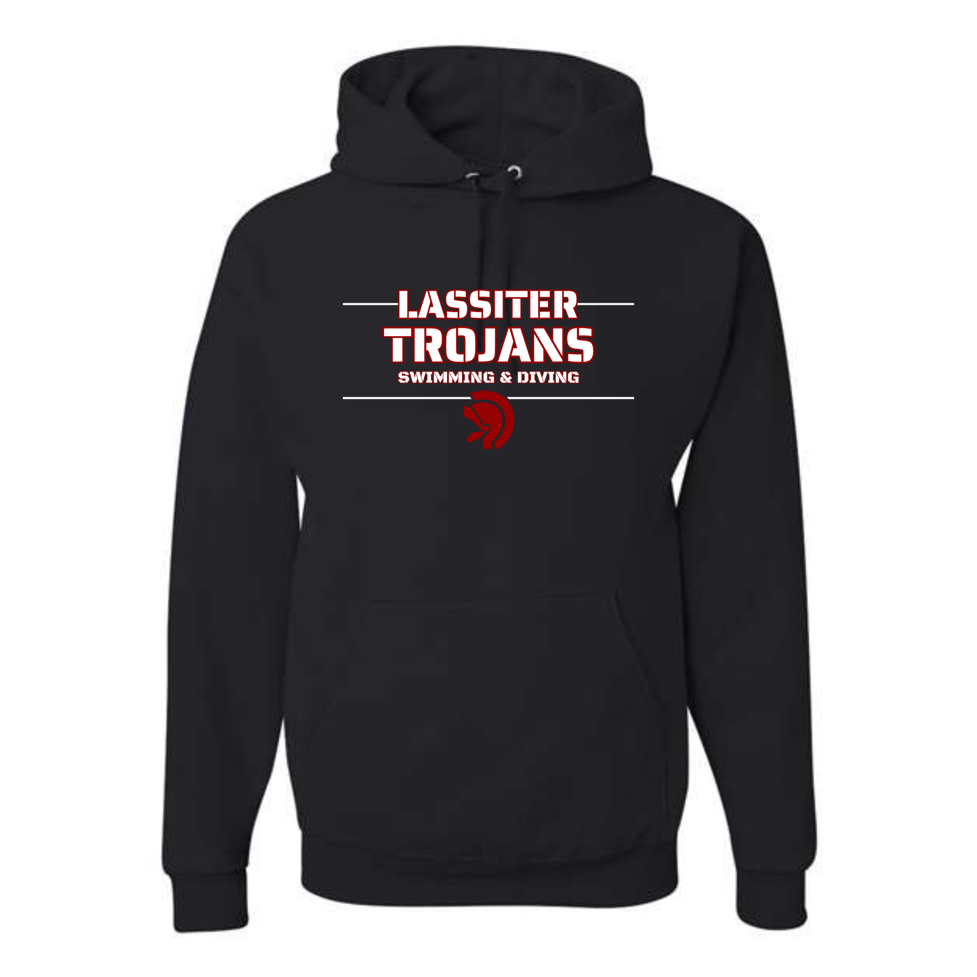 Medium Weight Unisex Hooded Sweatshirt Chest Logo (Customized) - Lassiter