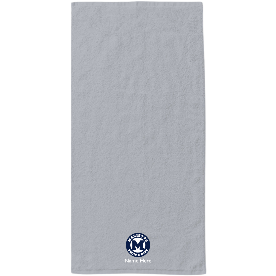 34" x 70" Velour Towel (Customized) - Marietta High School