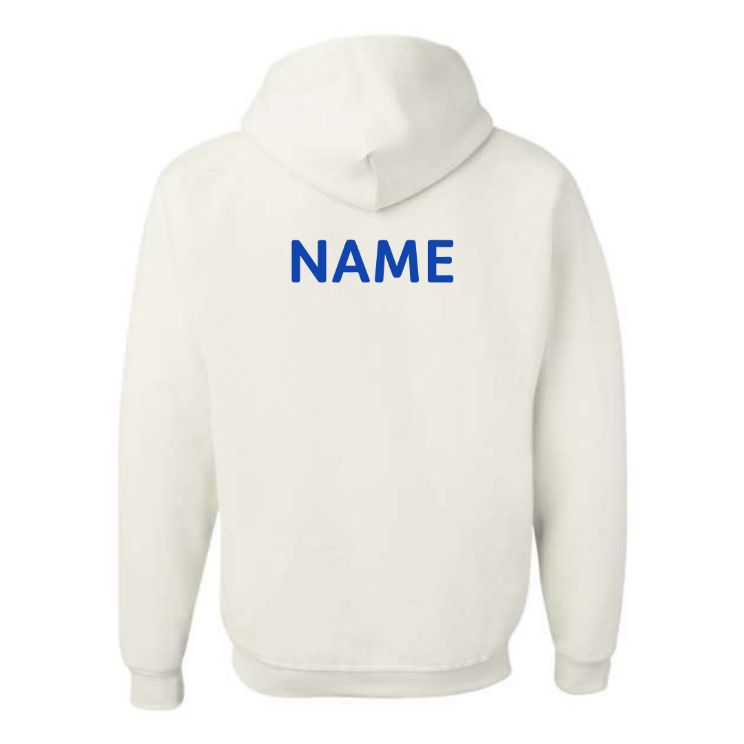 Medium Weight Unisex Hooded Sweatshirt (Customized) - Y Blue Dolphins