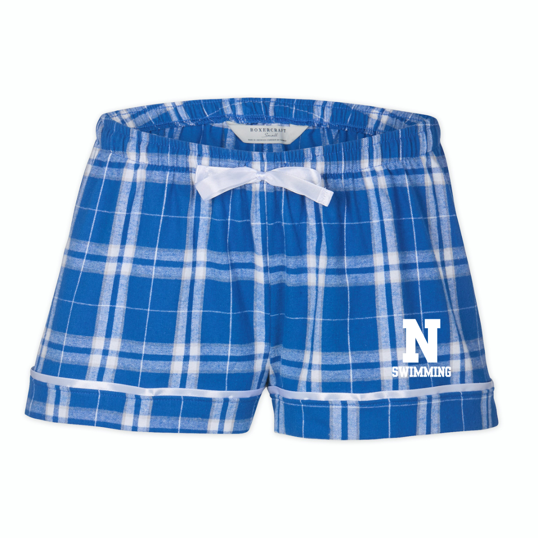 Boxercraft Women's Flannel Short (Heat Pressed) - North Meck HS