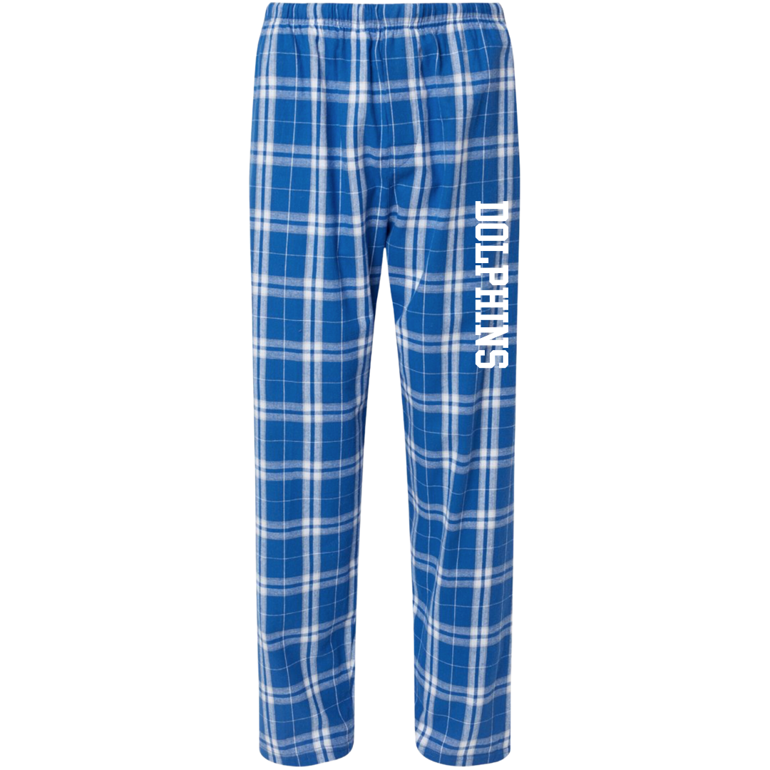 Boxercraft Flannel Pants (Customized) - Y Blue Dolphins