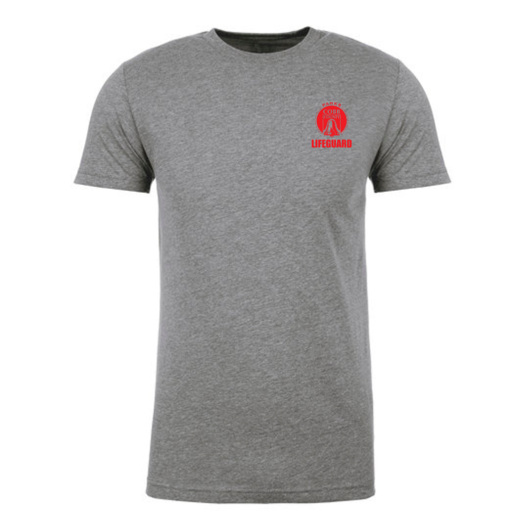 Short Sleeve T-Shirt (Customized) - Cobb County Lifeguard Cross Design