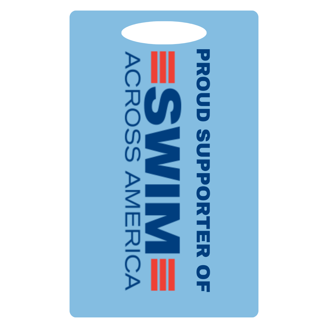 Aluminum Bag Tag (Customized) - Swim Across America