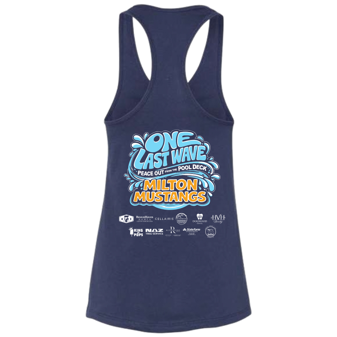 Ladies'  Racerback Tank (Customized) - Milton Mustangs 2026 Team Shirt