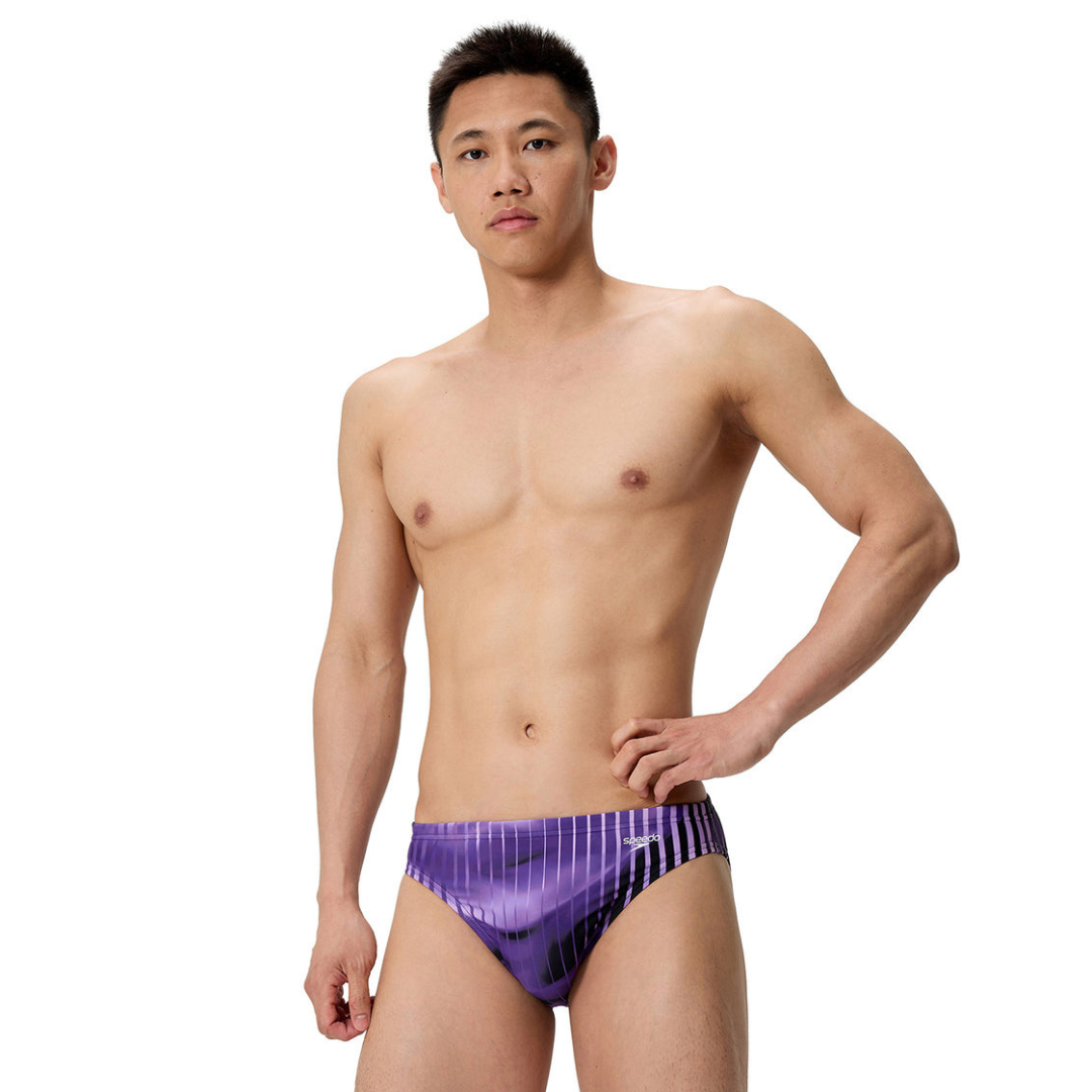 Speedo Endurasoft Linear Lava Brief (Heat Press) - Lumpkin County HS