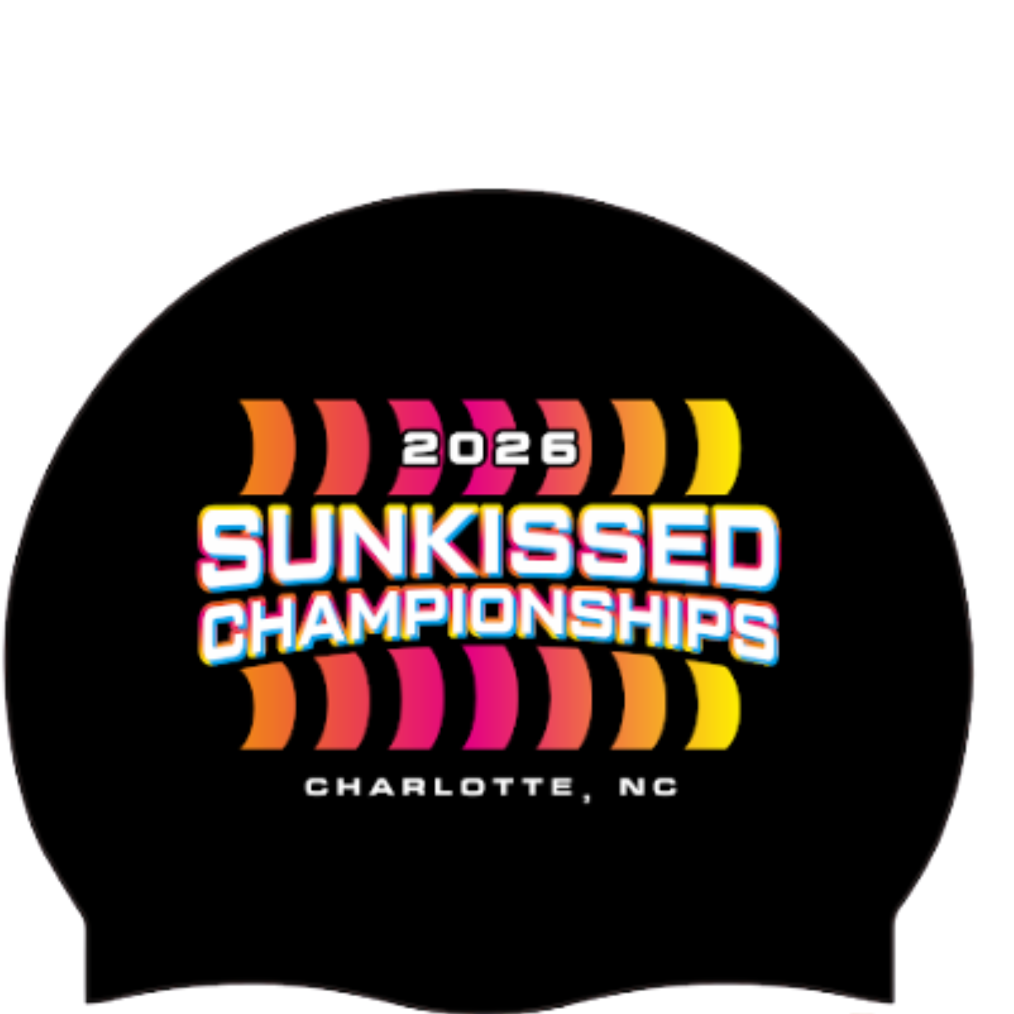 2026 Sunkissed Silicone Swim Cap