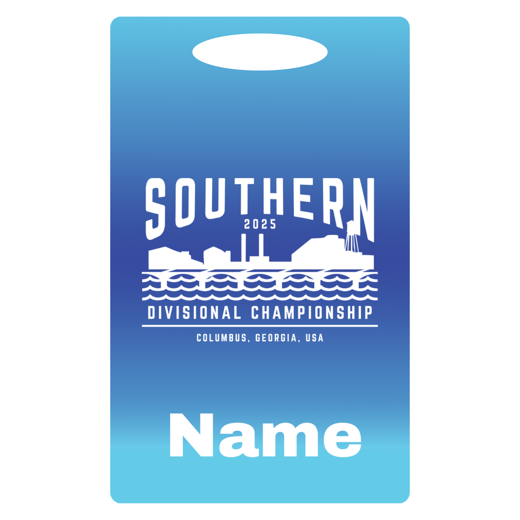 Aluminum Bag Tag (Customized) - 2025 Southern Divisionals GA