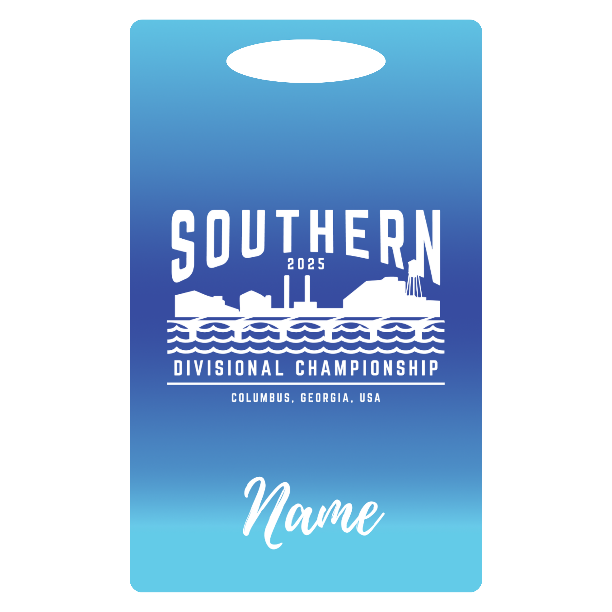 Aluminum Bag Tag (Customized) - 2025 Southern Divisionals GA