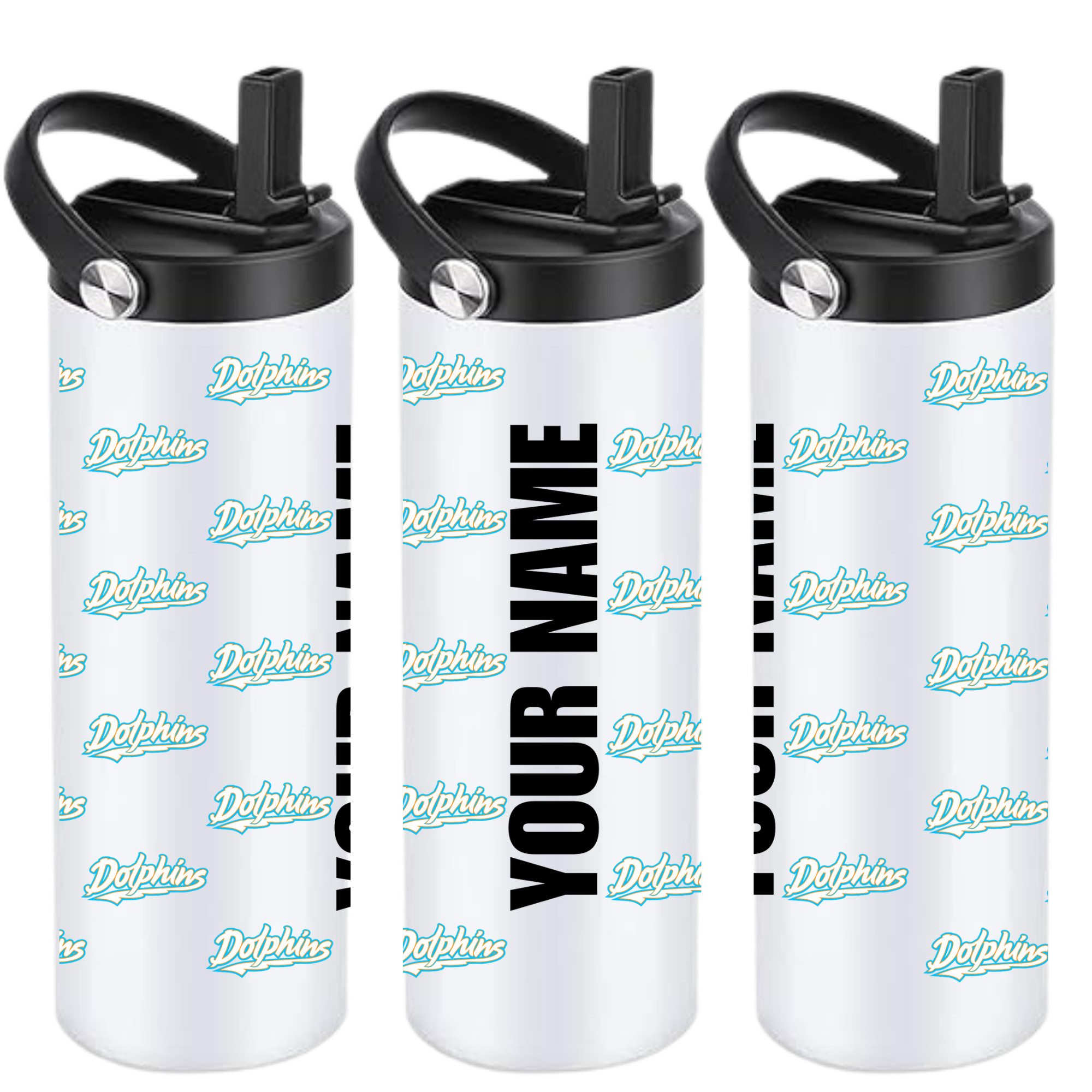 Personalized Insulated Sports Bottle 20oz (Customized) - Dalton Dolphins