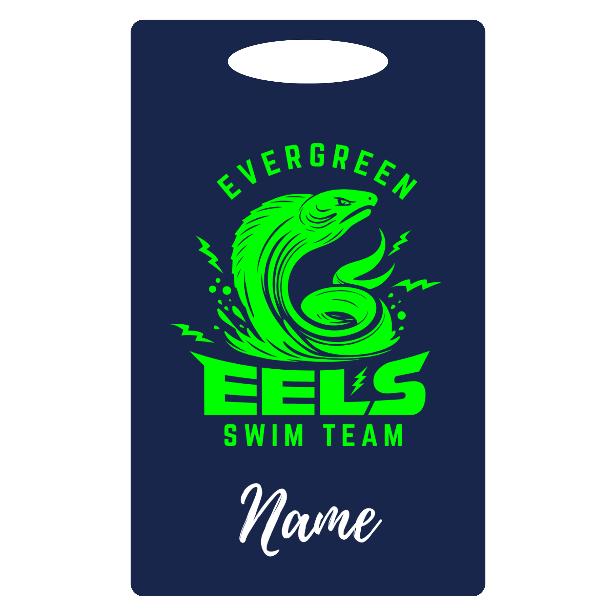 Aluminum Bag Tag (Customized) - Evergreen Eels