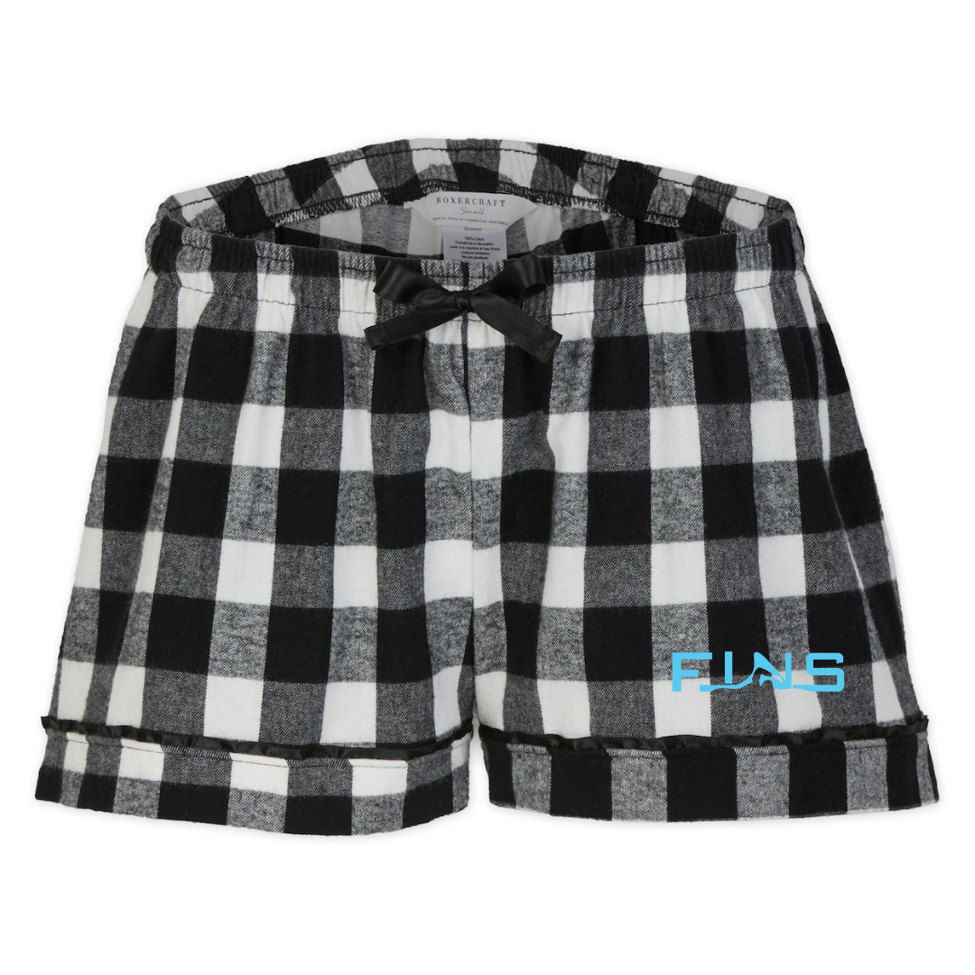 Boxercraft Women's Flannel Short (Customized) - Bluffton Fins